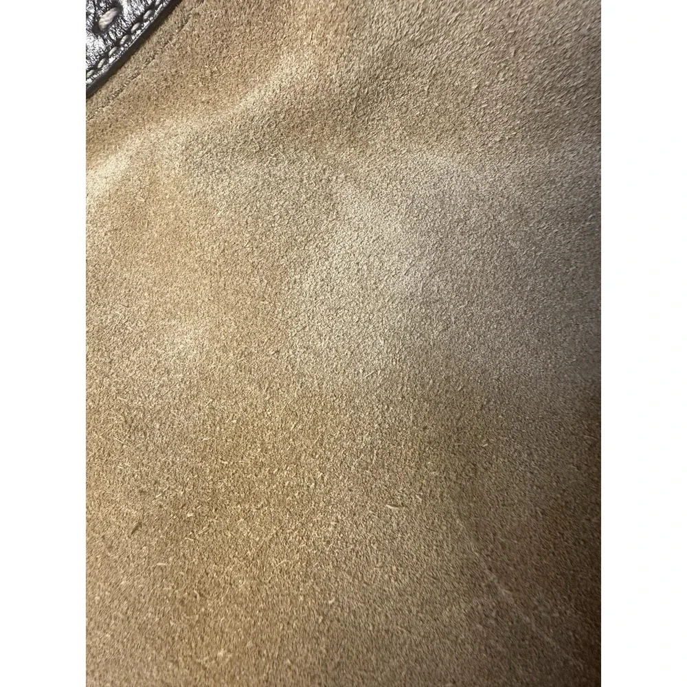 Coach Hamilton Suede‎ Camel Tan Leather Hobo Tote Shoulder Bag Purse